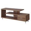 Convenience Concepts Seal II 60 in. TV Stand, Cappuccino - 59.25 x 15.5 x 23.75 in. HI2539908